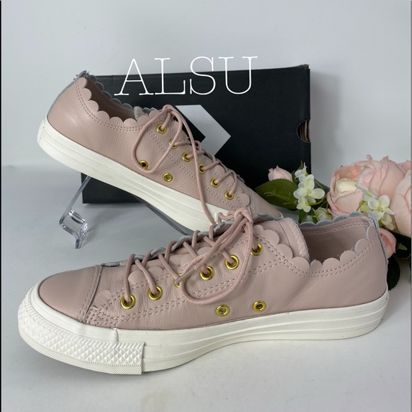 Converse Ctas Low Top Leather Particle Beige W - Picture 3 of 8